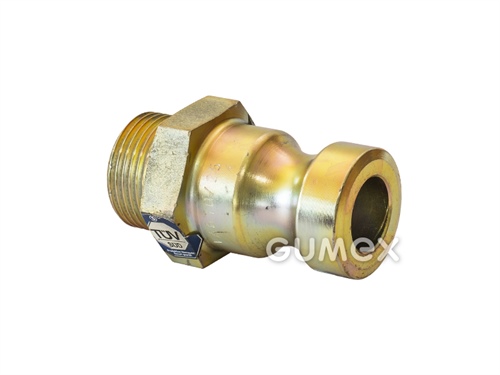 KAMLOK BETÓN systém 22, vsuvka DN25, vonkajší závit G 1", 50bar, liatina/oceľ/pozinkované